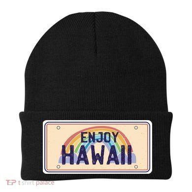 Enjoy Hawaii Car Plate Beanie