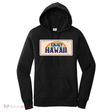 Enjoy Hawaii Car Plate Women's Hoodie