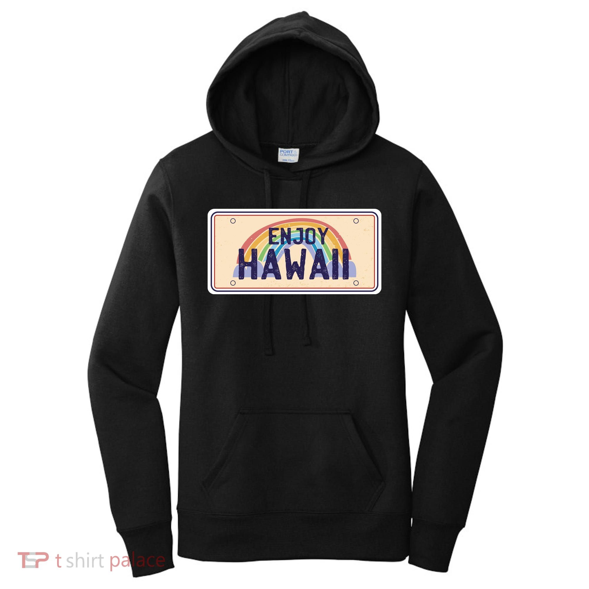Enjoy Hawaii Car Plate Women's Hoodie