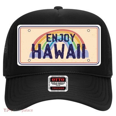 Enjoy Hawaii Car Plate Hat