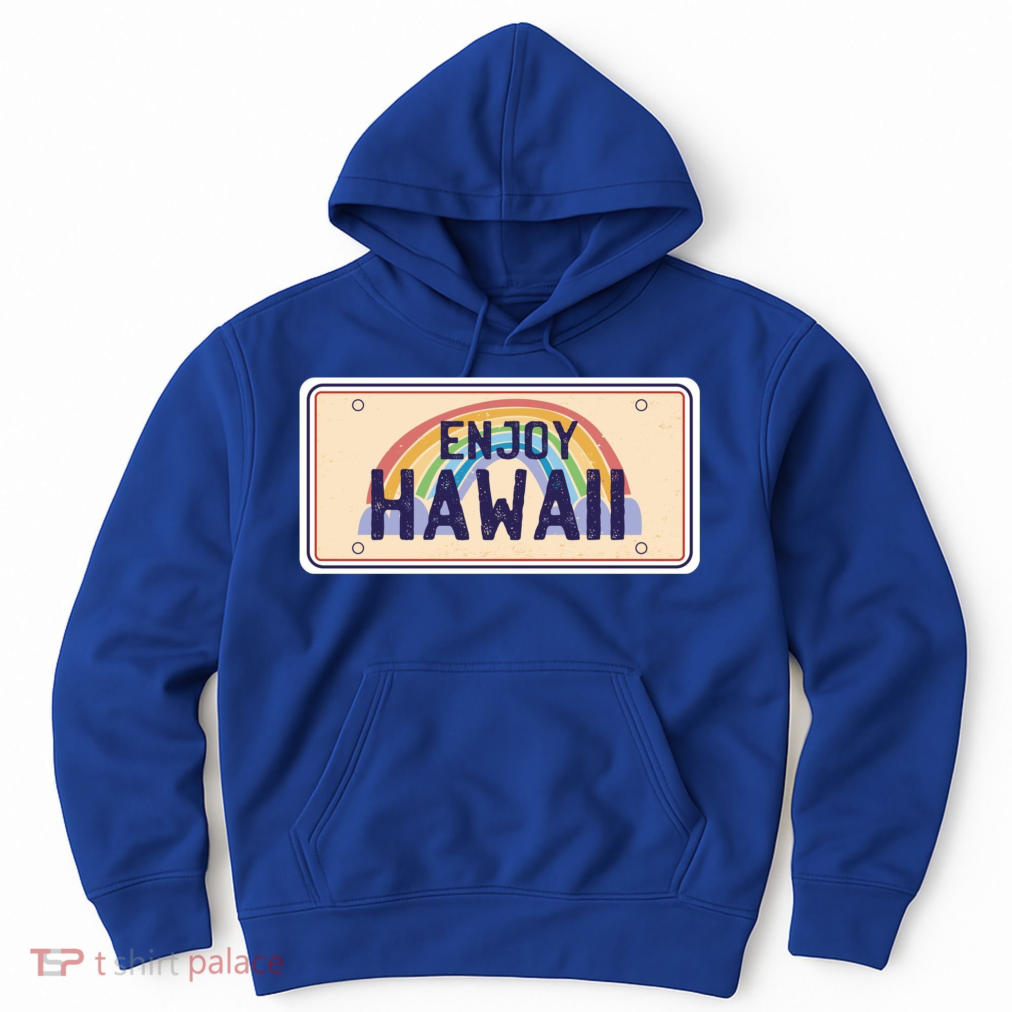 Enjoy Hawaii Car Plate Hoodie