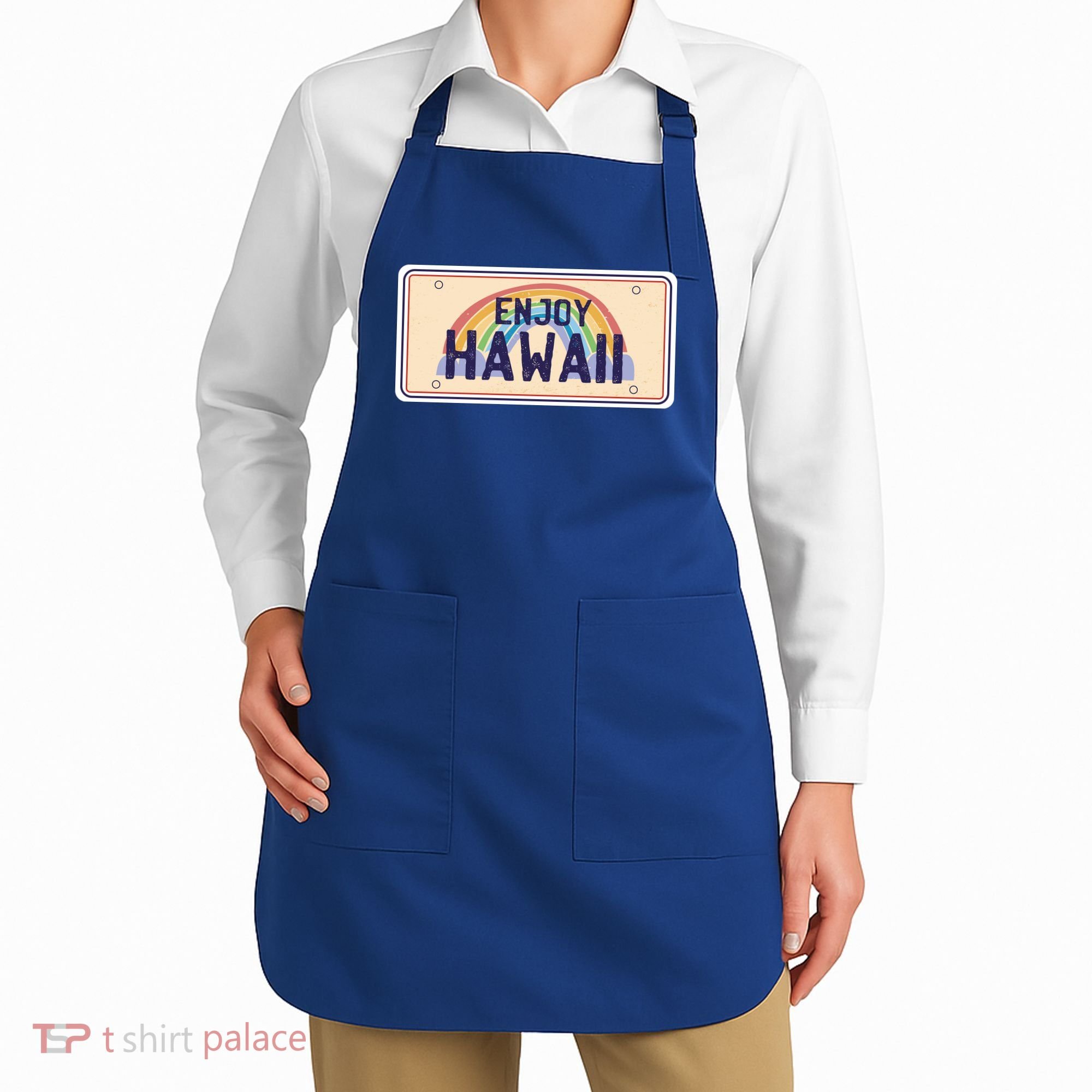 Enjoy Hawaii Car Plate Apron