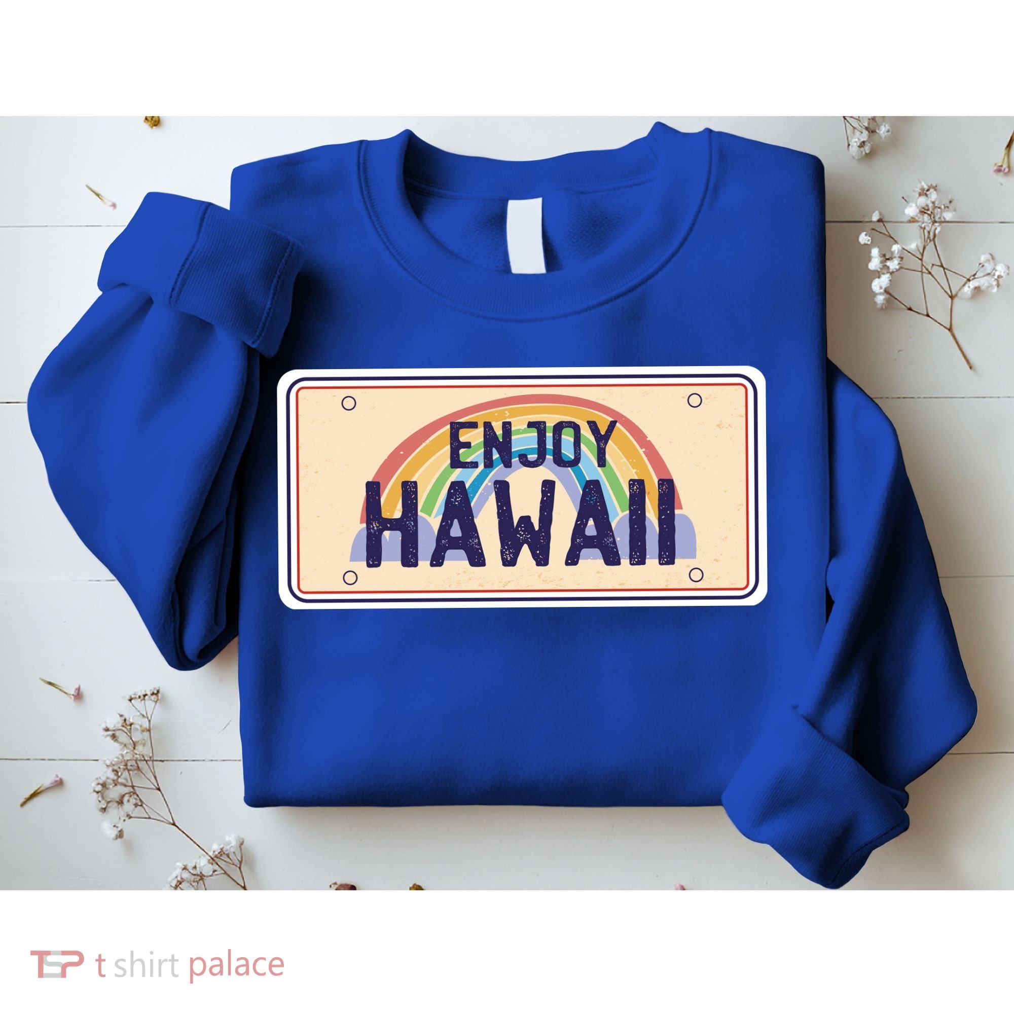 Enjoy Hawaii Car Plate Sweatshirt