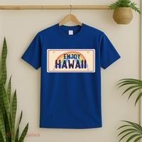 Enjoy Hawaii Car Plate T-Shirt thumb 2