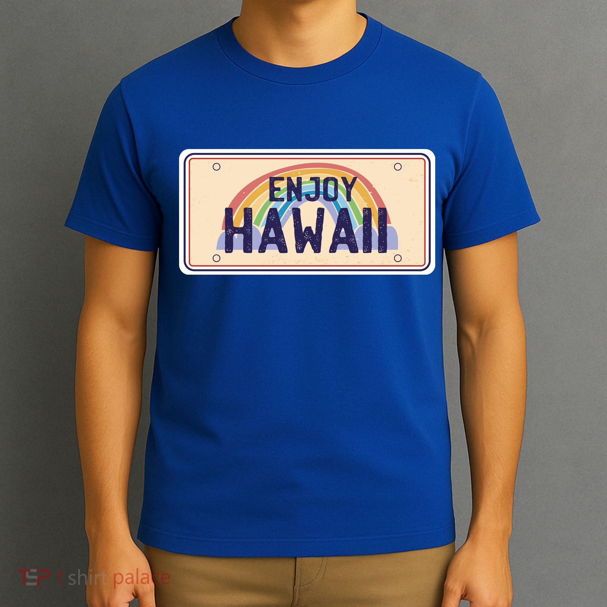 Enjoy Hawaii Car Plate T-Shirt