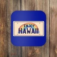 Enjoy Hawaii Car Plate Coaster thumb 0
