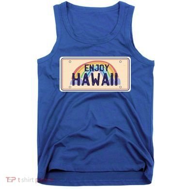Enjoy Hawaii Car Plate Tank Top