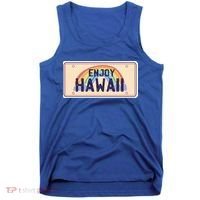 Enjoy Hawaii Car Plate Tank Top thumb 0