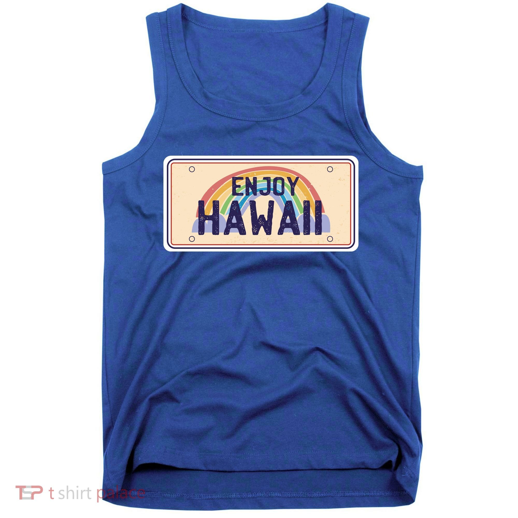 Enjoy Hawaii Car Plate Tank Top