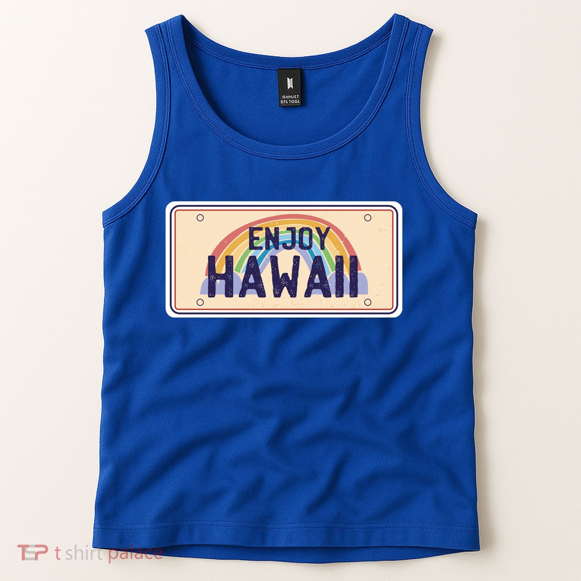 Enjoy Hawaii Car Plate Tank Top