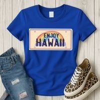Enjoy Hawaii Car Plate Women's T-Shirt thumb 3