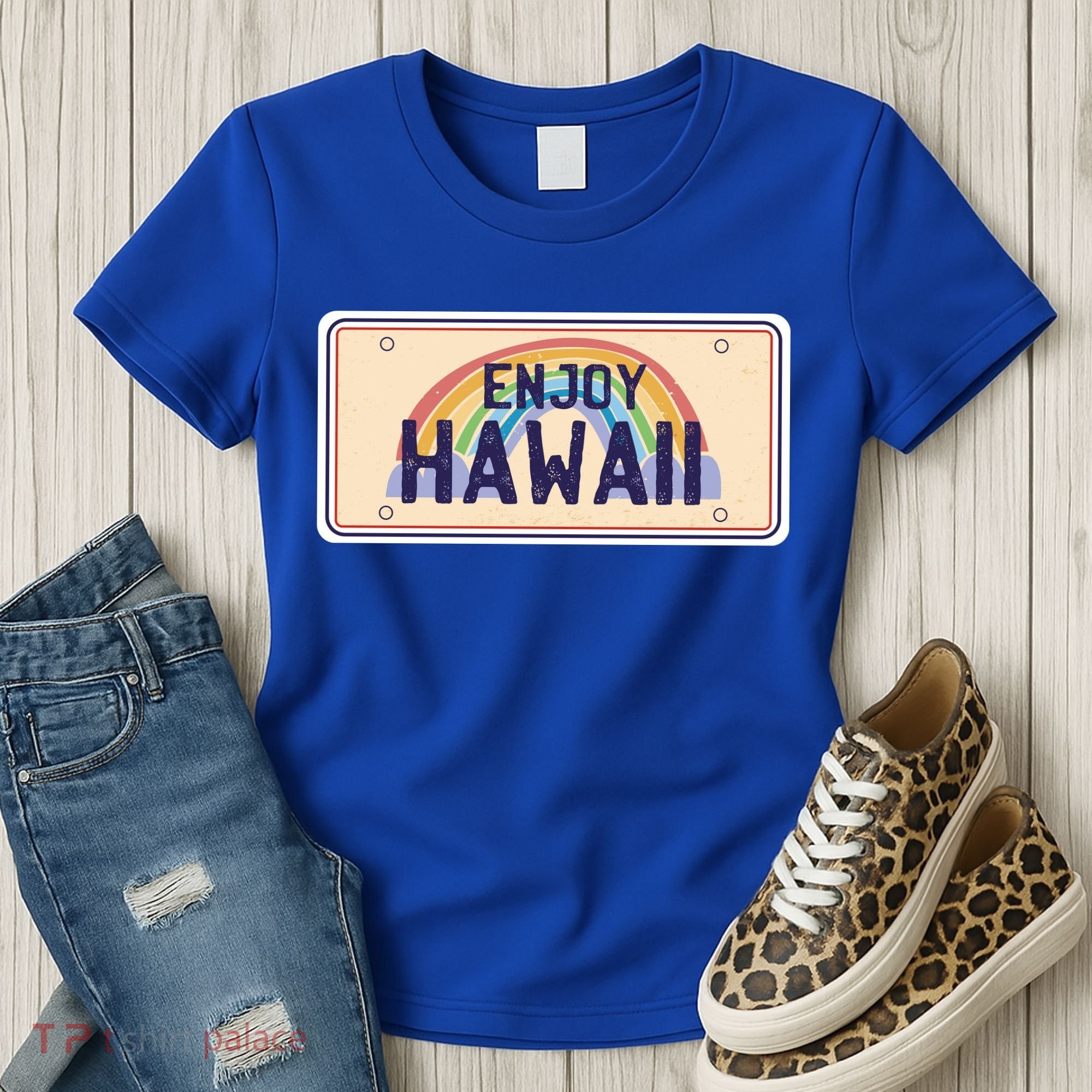 Enjoy Hawaii Car Plate Women's T-Shirt
