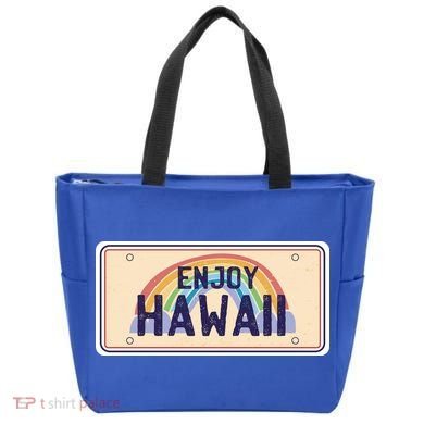 Enjoy Hawaii Car Plate Tote Bag