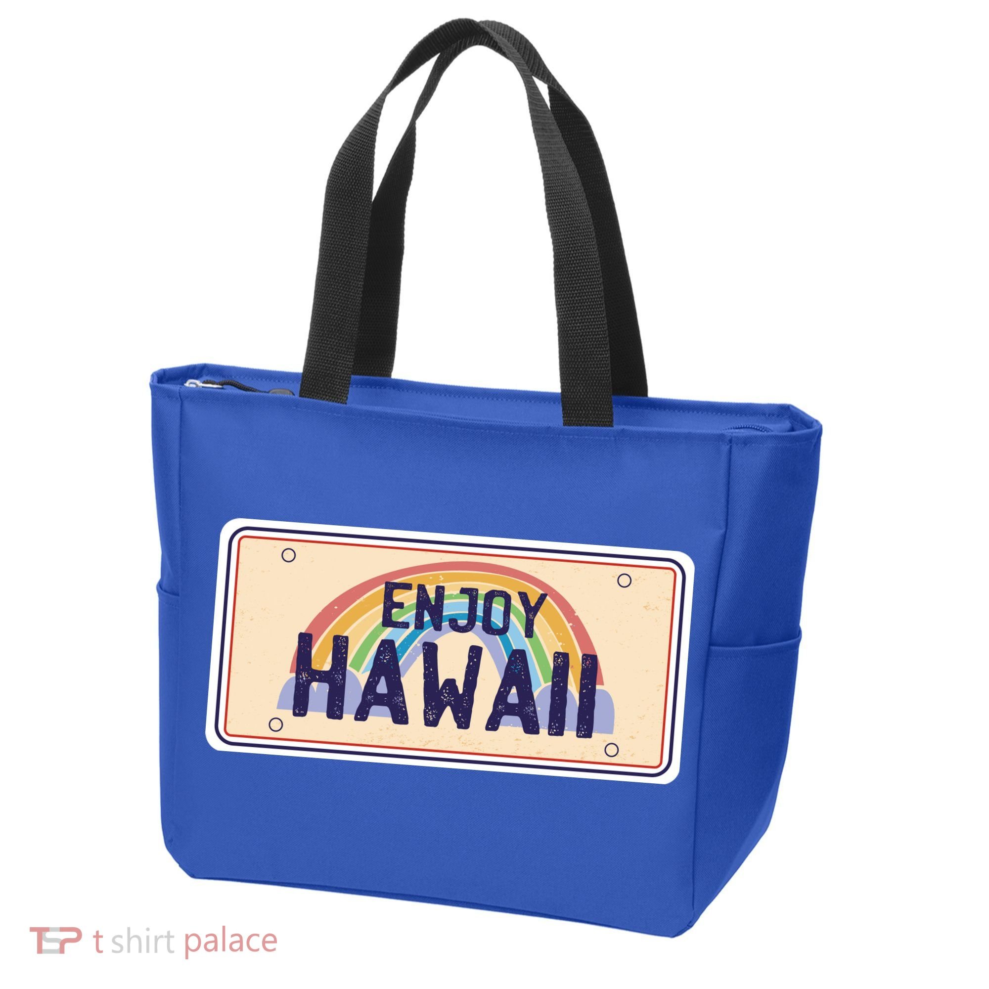Enjoy Hawaii Car Plate Tote Bag