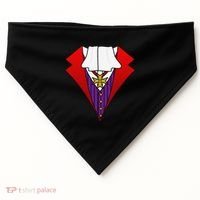 Easy Halloween Costumes Dracula Tuxedo Vampire Costume USA-Made Doggie Bandana thumb 0