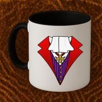 Easy Halloween Costumes Dracula Tuxedo Vampire Costume Coffee Mug thumb 2
