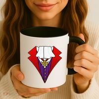 Easy Halloween Costumes Dracula Tuxedo Vampire Costume Coffee Mug thumb 3