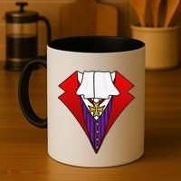 Easy Halloween Costumes Dracula Tuxedo Vampire Costume Coffee Mug thumb 4