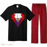 Easy Halloween Costumes Dracula Tuxedo Vampire Costume Pajama Set thumb 0