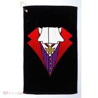 Easy Halloween Costumes Dracula Tuxedo Vampire Costume Golf Towel thumb 0