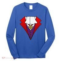 Easy Halloween Costumes Dracula Tuxedo Vampire Costume Long Sleeve Shirt thumb 0