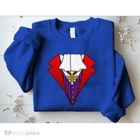 Easy Halloween Costumes Dracula Tuxedo Vampire Costume Sweatshirt thumb 2