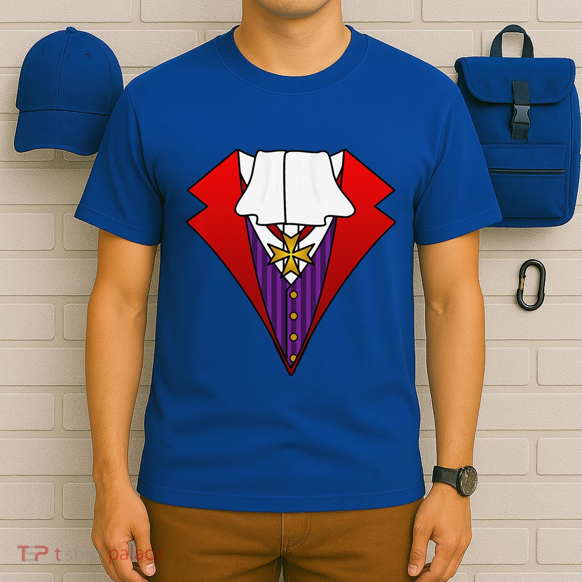 Easy Halloween Costumes Dracula Tuxedo Vampire Costume T-Shirt
