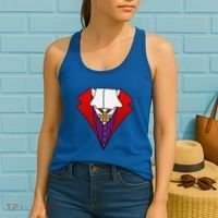 Easy Halloween Costumes Dracula Tuxedo Vampire Costume Women's Tank Top thumb 2