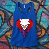 Easy Halloween Costumes Dracula Tuxedo Vampire Costume Women's Tank Top thumb 3