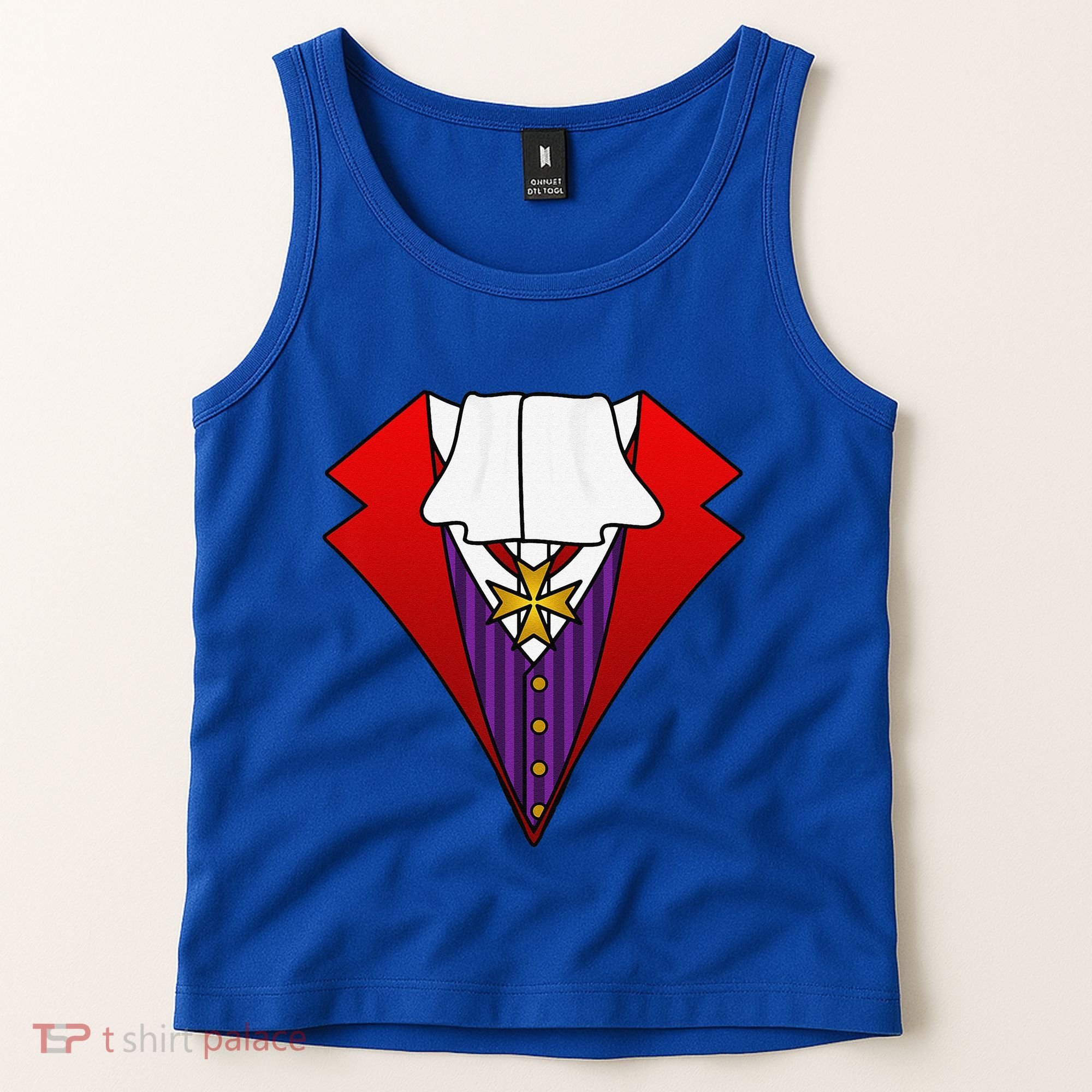 Easy Halloween Costumes Dracula Tuxedo Vampire Costume Tank Top