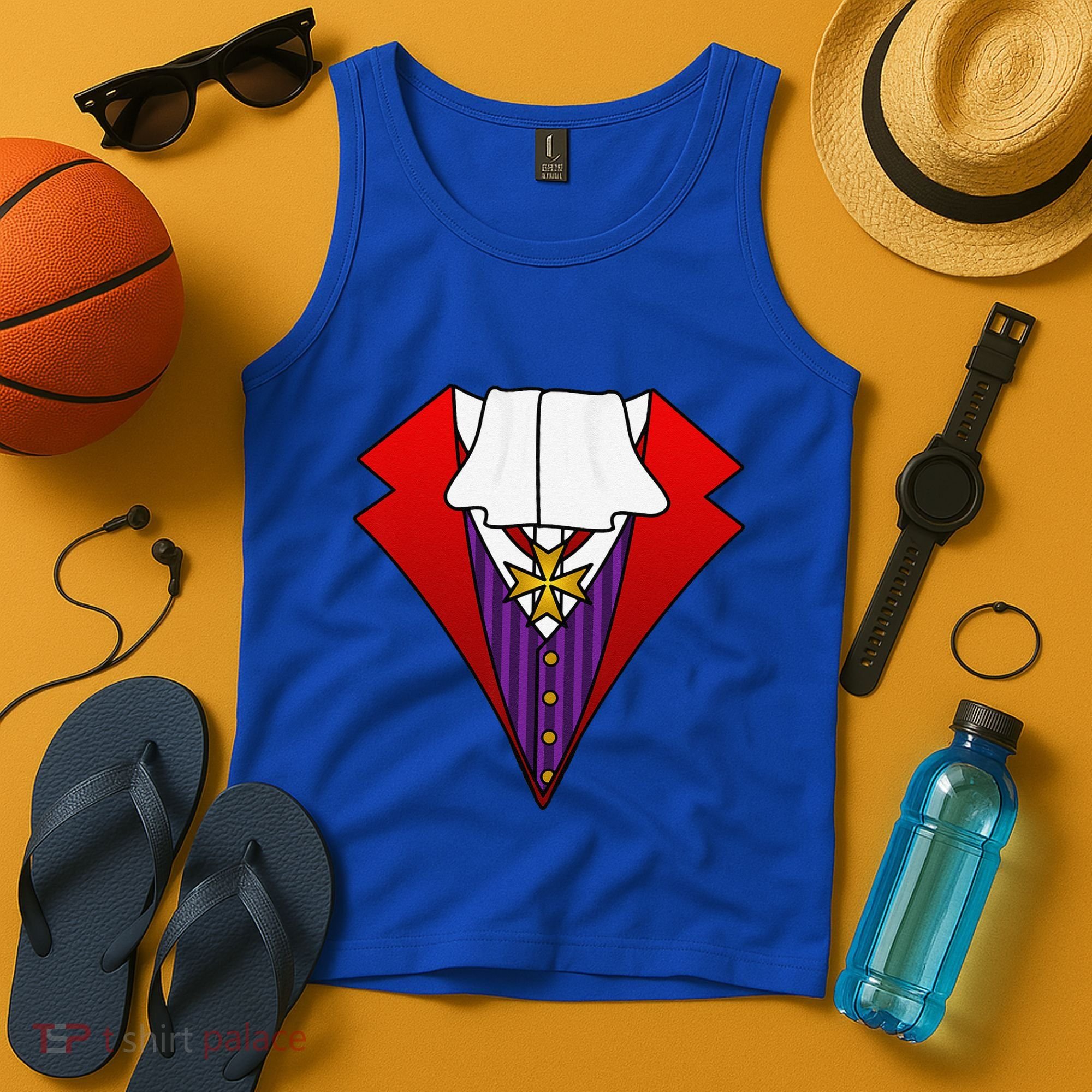 Easy Halloween Costumes Dracula Tuxedo Vampire Costume Tank Top