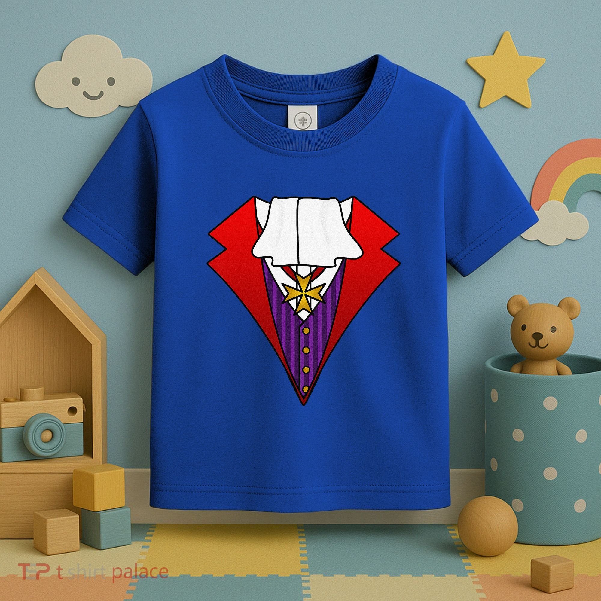 Easy Halloween Costumes Dracula Tuxedo Vampire Costume Toddler T-Shirt
