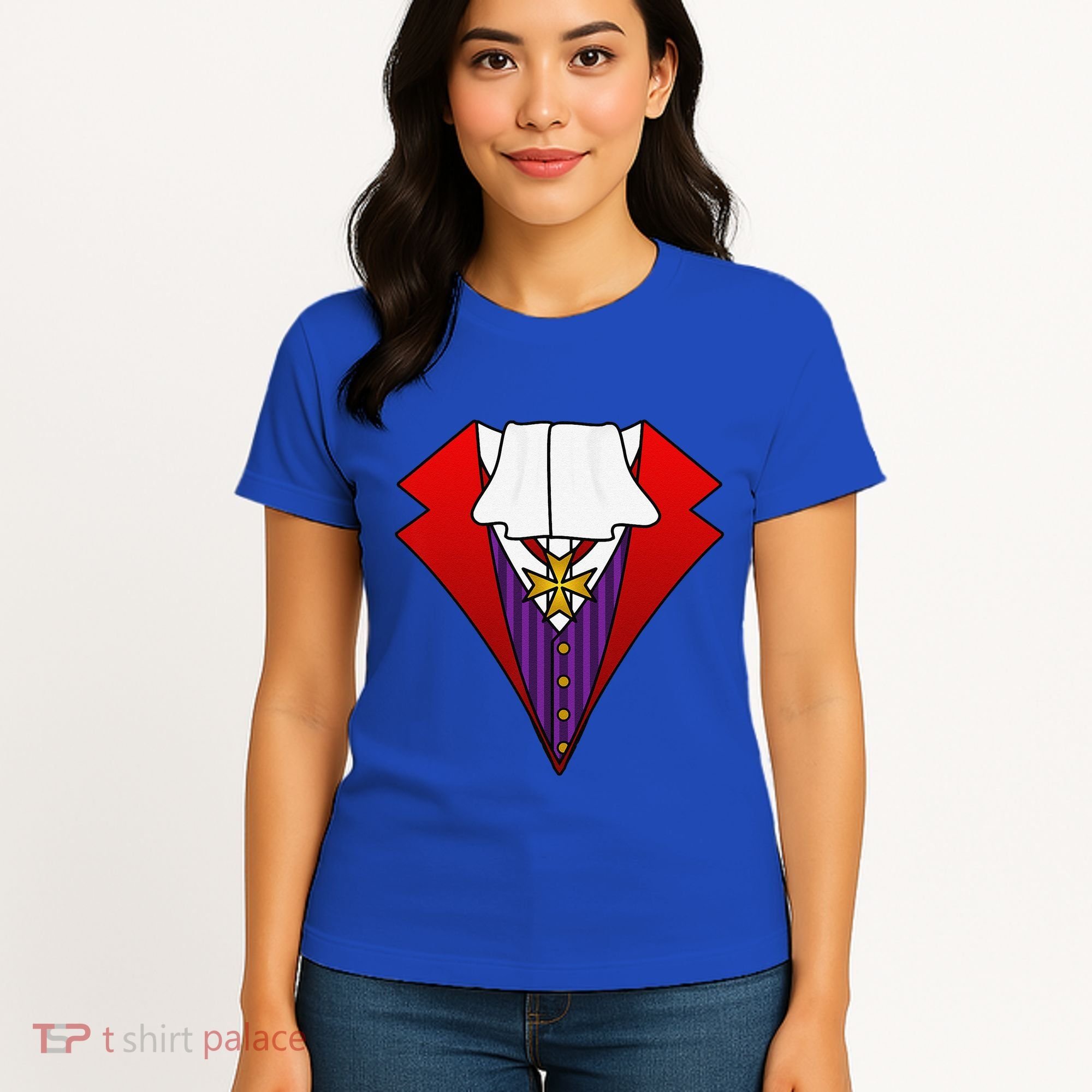 Easy Halloween Costumes Dracula Tuxedo Vampire Costume Women's T-Shirt