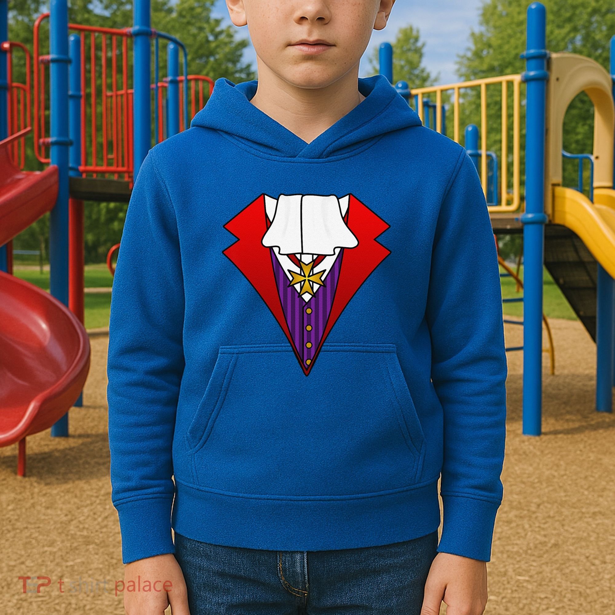 Easy Halloween Costumes Dracula Tuxedo Vampire Costume Kids Hoodie
