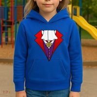 Easy Halloween Costumes Dracula Tuxedo Vampire Costume Kids Hoodie thumb 3