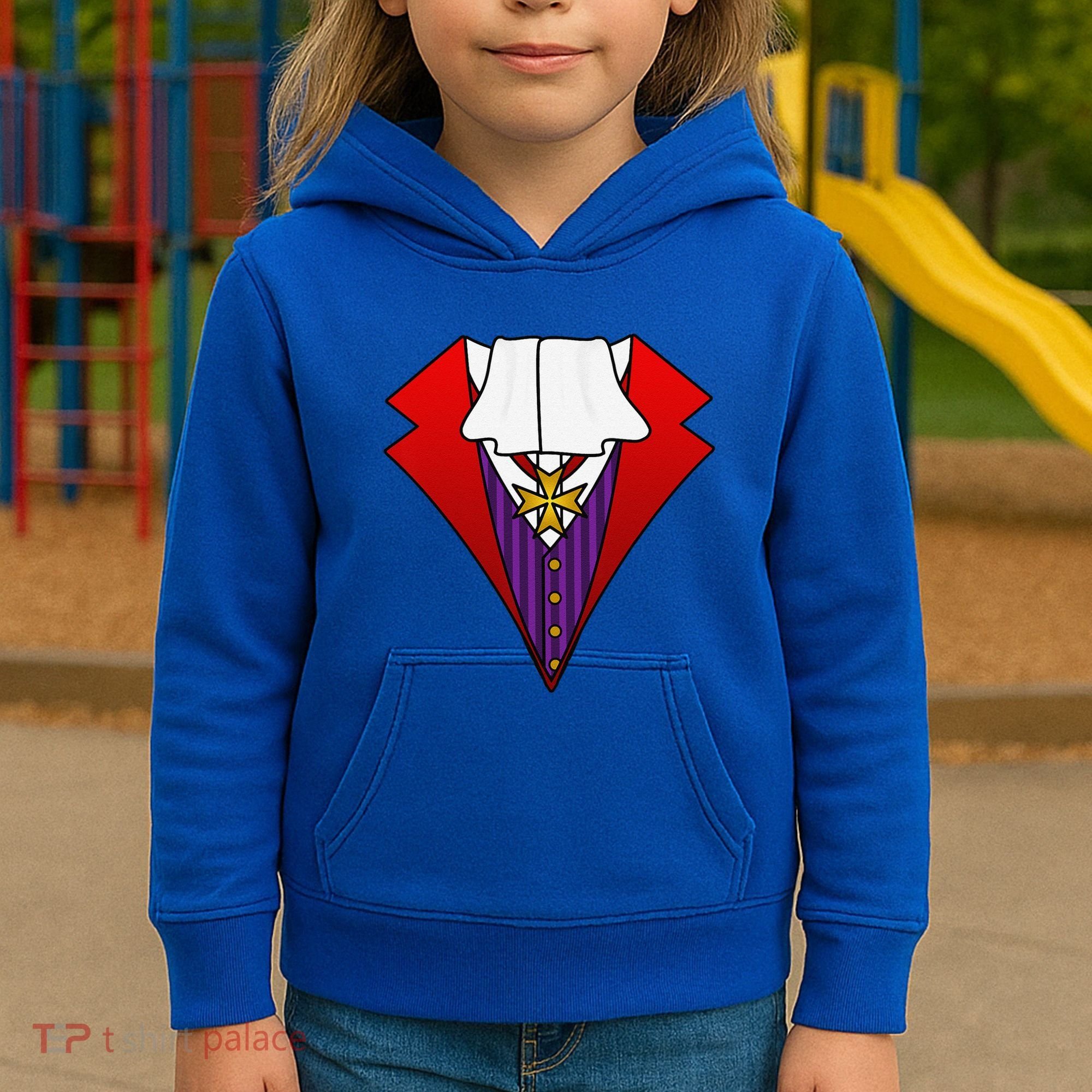 Easy Halloween Costumes Dracula Tuxedo Vampire Costume Kids Hoodie