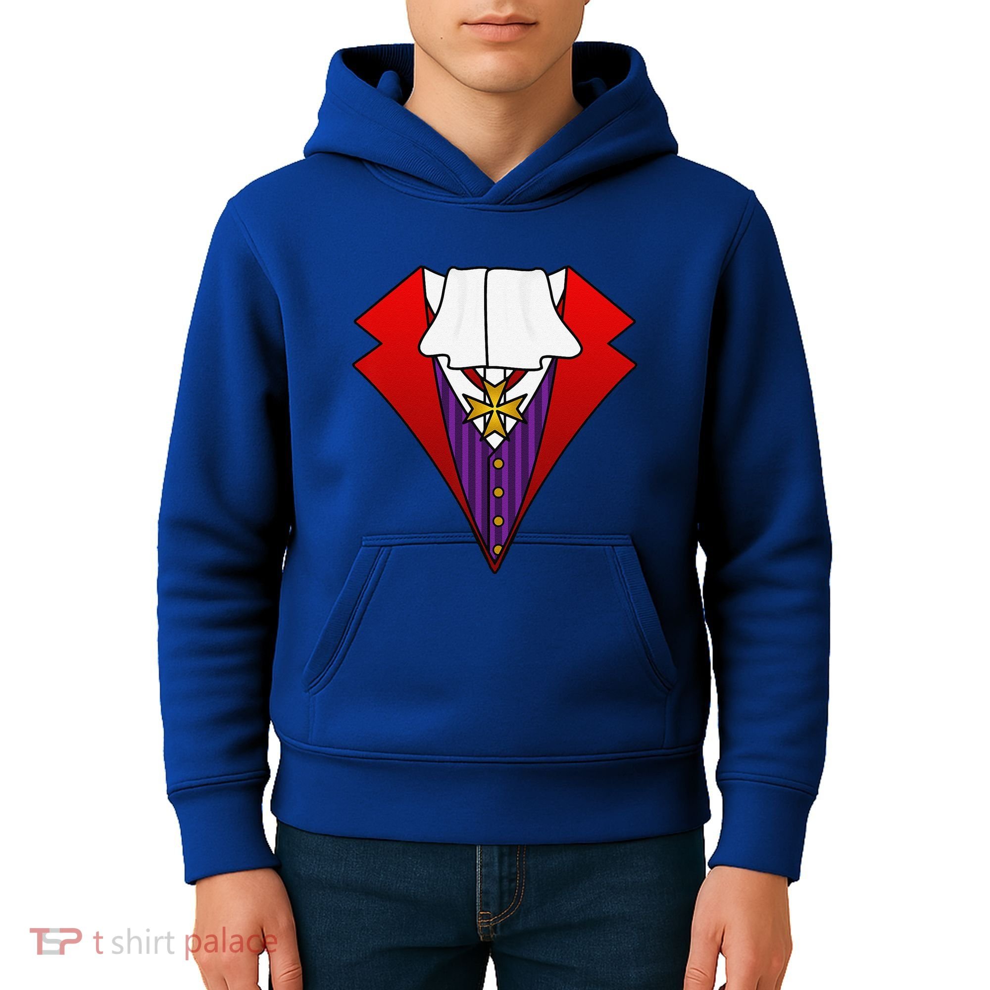 Easy Halloween Costumes Dracula Tuxedo Vampire Costume Kids Hoodie