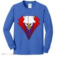 Easy Halloween Costumes Dracula Tuxedo Vampire Costume Kids Long Sleeve Shirt thumb 0