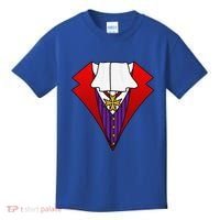 Easy Halloween Costumes Dracula Tuxedo Vampire Costume Kids T-Shirt thumb 0