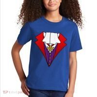 Easy Halloween Costumes Dracula Tuxedo Vampire Costume Kids T-Shirt thumb 2