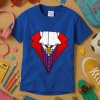 Easy Halloween Costumes Dracula Tuxedo Vampire Costume Kids T-Shirt thumb 3