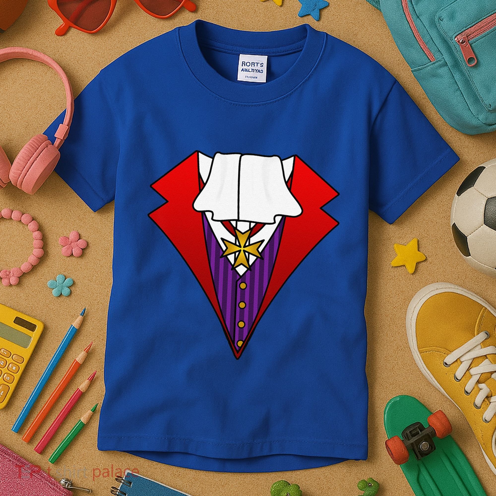 Easy Halloween Costumes Dracula Tuxedo Vampire Costume Kids T-Shirt