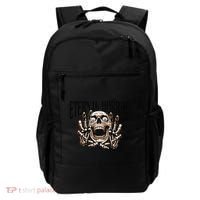 Eternal Horror Creepy Skeleton Screaming Dark Horror Spooky Backpack thumb 0