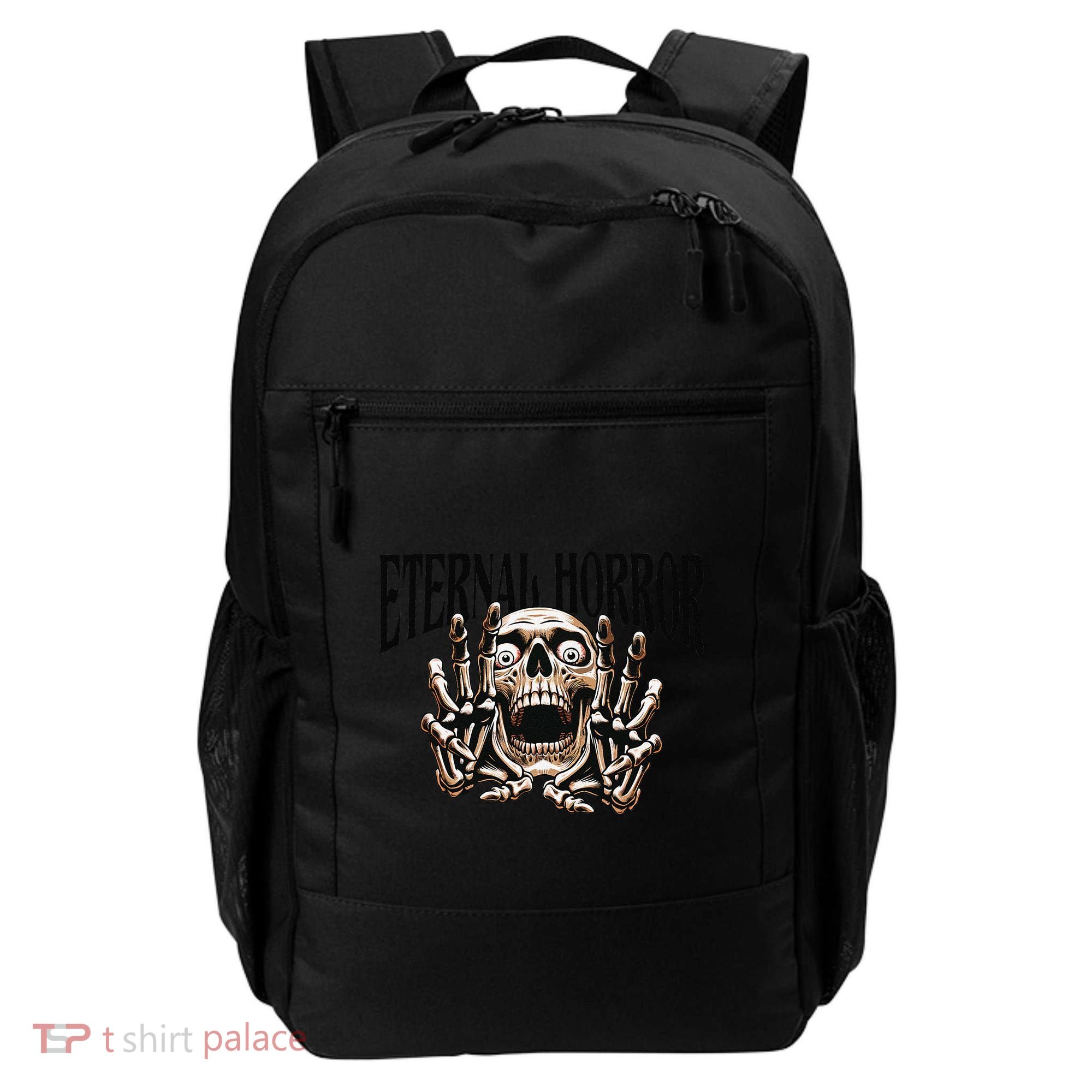 Eternal Horror Creepy Skeleton Screaming Dark Horror Spooky Backpack