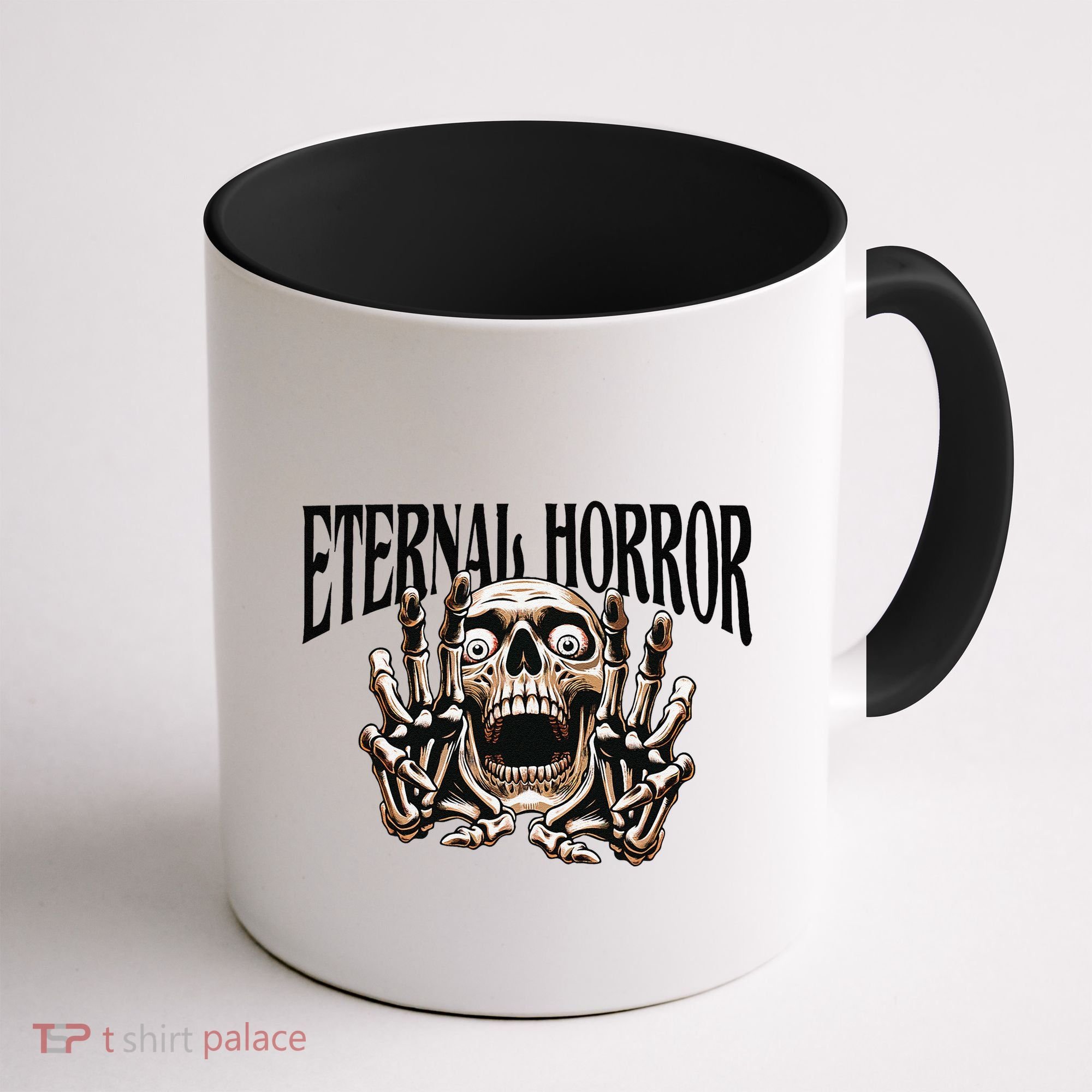 Eternal Horror Creepy Skeleton Screaming Dark Horror Spooky Coffee Mug