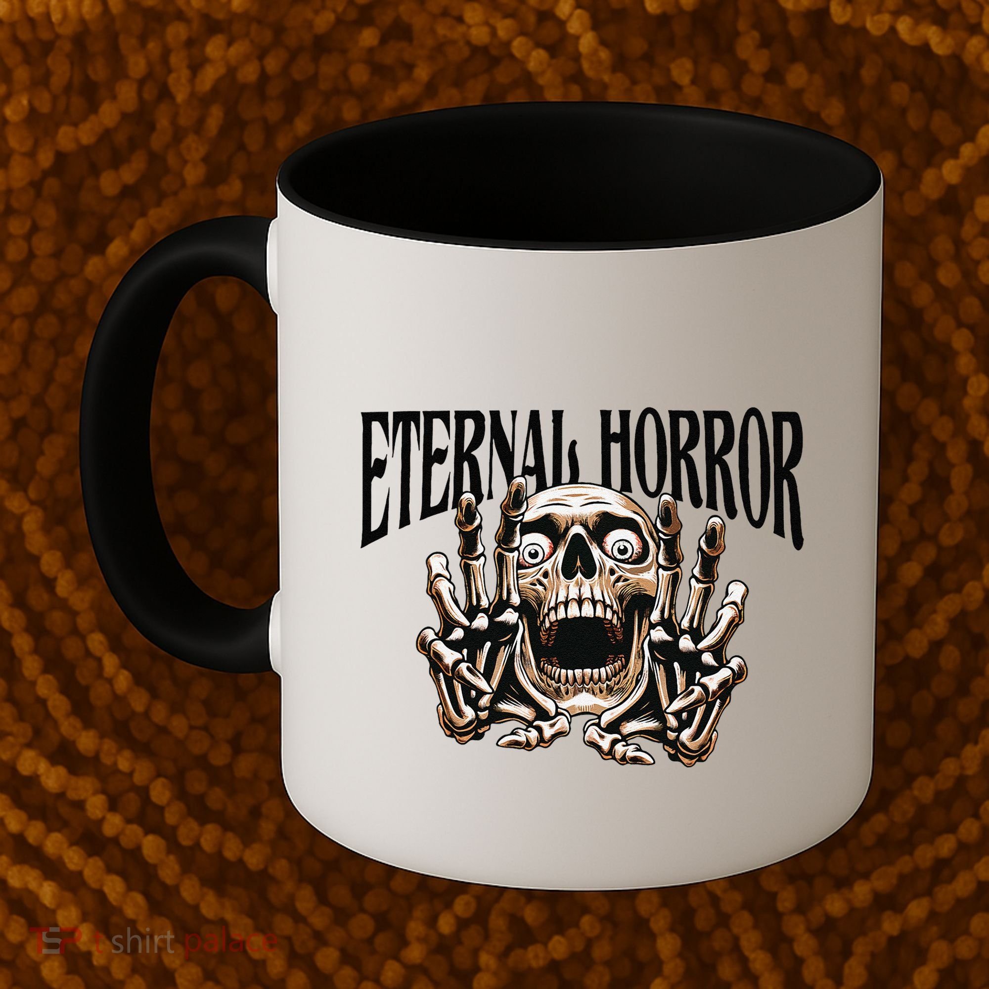 Eternal Horror Creepy Skeleton Screaming Dark Horror Spooky Coffee Mug