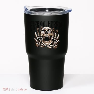 Eternal Horror Creepy Skeleton Screaming Dark Horror Spooky Tumbler