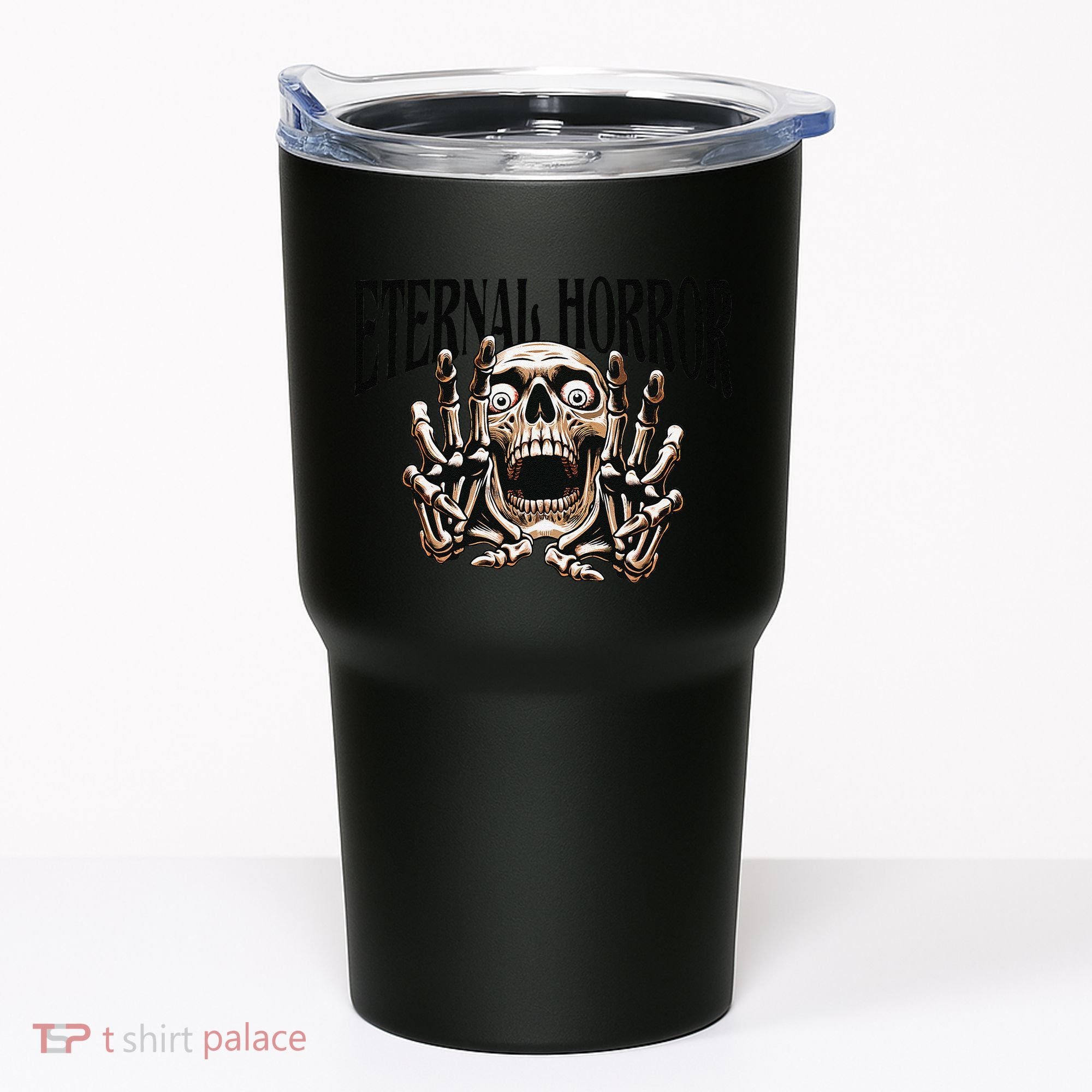 Eternal Horror Creepy Skeleton Screaming Dark Horror Spooky Tumbler
