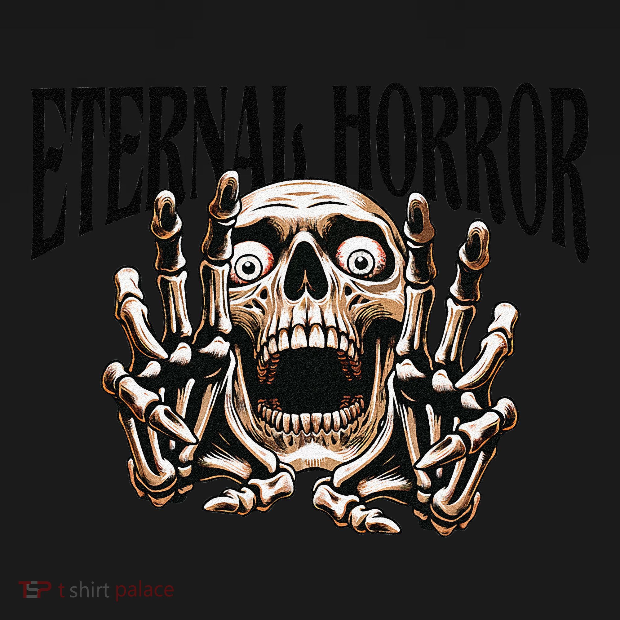 Eternal Horror Creepy Skeleton Screaming Dark Horror Spooky Ornament