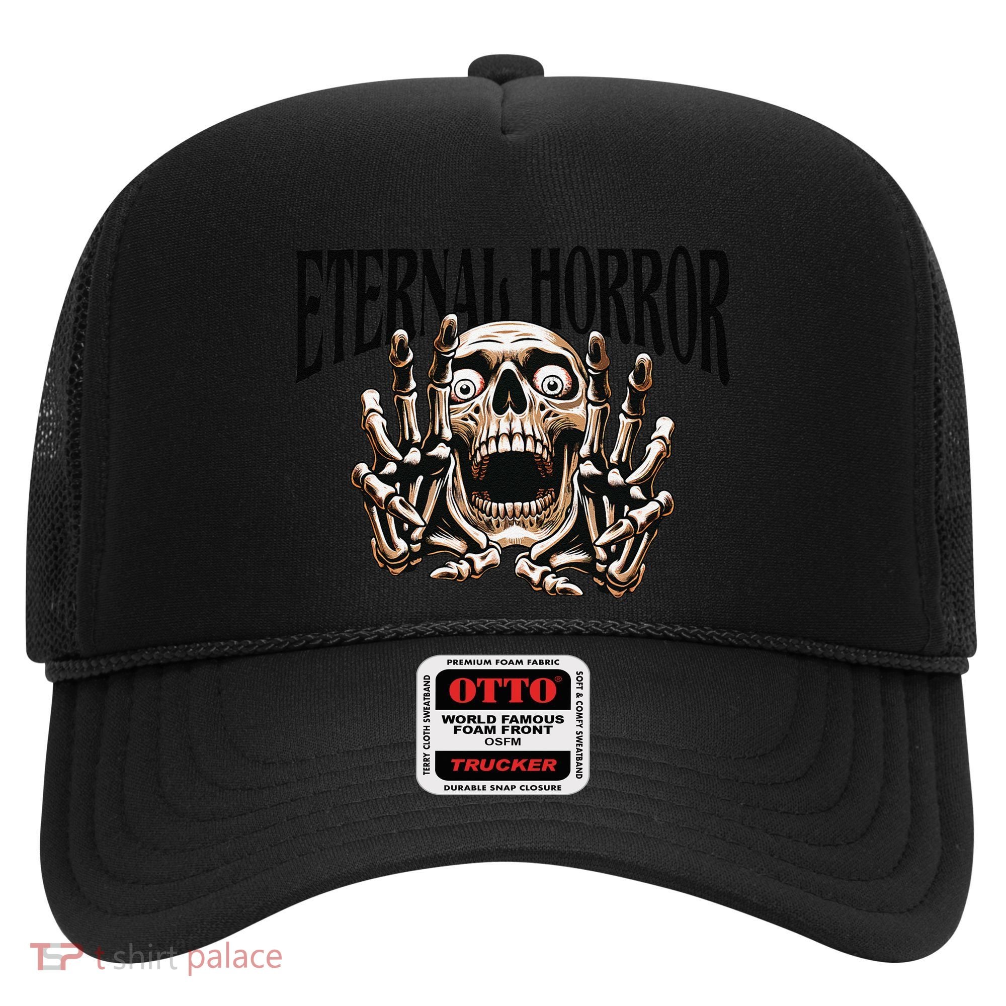 Eternal Horror Creepy Skeleton Screaming Dark Horror Spooky Hat